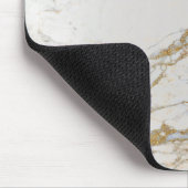 Tapis De Souris Marbre Abstrait Argent gris or blanc unique (Coin)