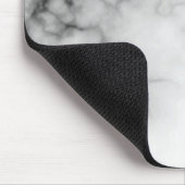 Tapis De Souris Marbre blanc et noir simulé (Coin)