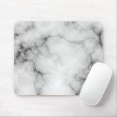 Tapis De Souris Marbre blanc et noir simulé (Avec souris)