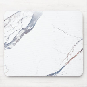 Tapis De Souris Marbre Blanc Minimaliste