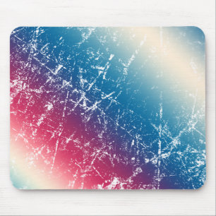 Tapis De Souris Marbre bleu rouge multicolore rayé débrayé