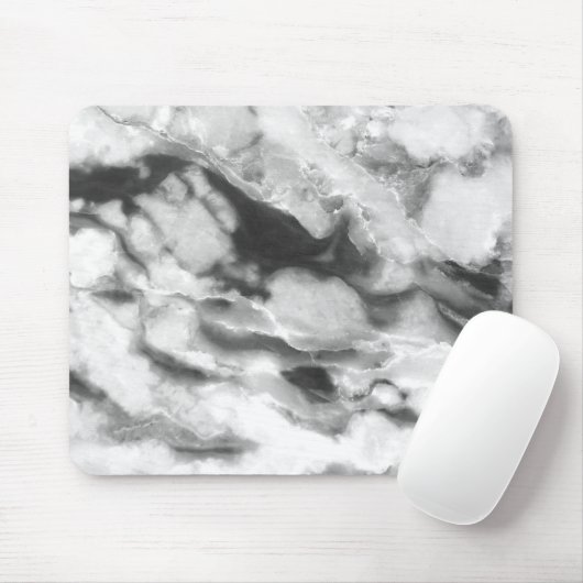 Tapis De Souris Marbre dans les nuances de gris (Avec souris)