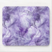 Tapis De Souris Marbre de Fumée Liquide Violet Lavande (Devant)