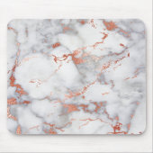 Tapis De Souris marbre d'or gris et rose (Devant)