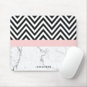 Tapis De Souris Marbre et Chevron (Avec souris)