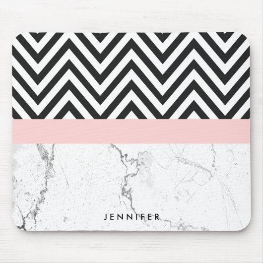 Tapis De Souris Marbre et Chevron (Devant)