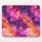 Tapis De Souris Marbre fluide rose orange violet (Devant)