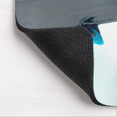 Tapis De Souris marbre gris et aqua (Coin)