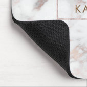 Tapis De Souris Marbre gris et or Rose Faux (Coin)