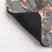Tapis De Souris Marbre gris or rose design moderne (Coin)