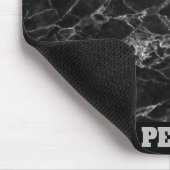 Tapis De Souris Marbre noir avec nom (Coin)