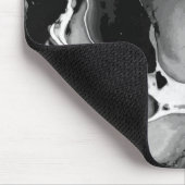 Tapis De Souris Marbre noir et blanc (Coin)