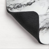Tapis De Souris marbre noir et blanc (Coin)