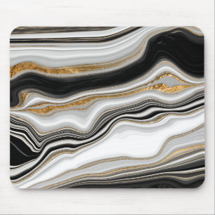 Tapis De Souris Marbre noir or cool