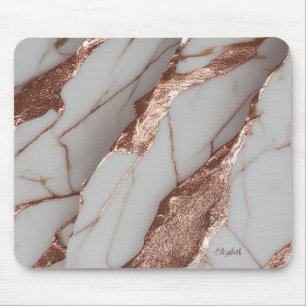 Tapis De Souris Marbre Pailleté Cuivre Tendance