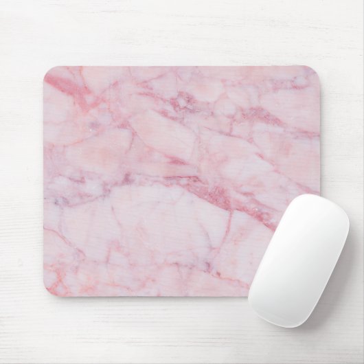 Tapis De Souris Marbre rose (Avec souris)