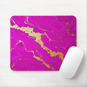 Tapis De Souris Marbre rose et or glamour