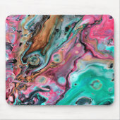 Tapis De Souris Marbre rose et vert (Devant)