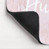 Tapis De Souris Marbre rose moderne Hustère Souris Pad (Coin)