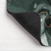 Tapis De Souris marbre turquoise or vert moderne chic  (Coin)