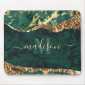 Tapis De Souris Marbre vert et or (Devant)