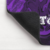 Tapis De Souris Marbre violet et noir poli (Coin)