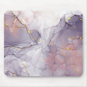 Tapis De Souris Marbre violet et or (Devant)