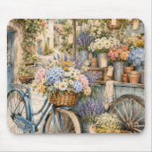 Tapis De Souris Marché de fleurs Bloomcore à bicyclette (Devant)