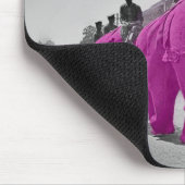 Tapis De Souris Marche de l'éléphant rose Circa 1920's Circus (Coin)