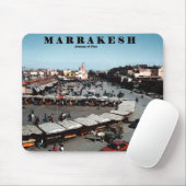 Tapis De Souris Marché de Marrakech, mousepad (Avec souris)