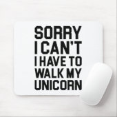 Tapis De Souris Marchent ma licorne (Avec souris)