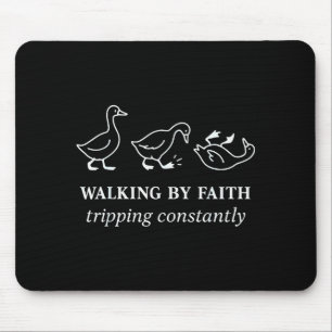 Tapis De Souris Marcher par la foi en trébuchant constamment Jésus