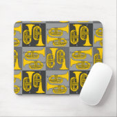 Tapis De Souris Marching Baritone Crosshatch (Avec souris)