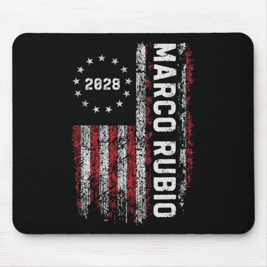 Tapis De Souris Marco Rubio 2028 President 48 Election Campaign Us (Devant)