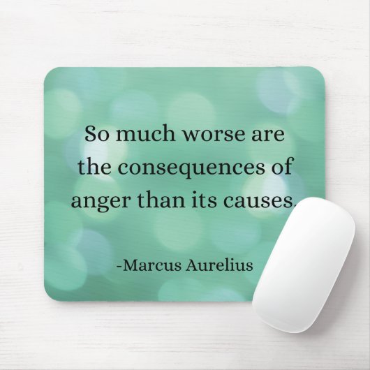 Tapis De Souris Marcus Aurelius : Conquérir la colère, Trouver la  (Avec souris)