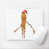 Tapis De Souris Marcus The Worm, Funny Christmas Lights  (Avec souris)