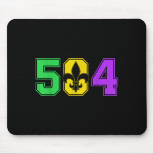 Tapis De Souris Mardi Gras 504 Nola La Nouvelle-Orléans Louisiane