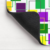 Tapis De Souris Mardi Gras Carrés et grands titres (Coin)