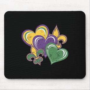 Tapis De Souris Mardi Gras Coeurs Mignonne tenue Femmes Filles Enf