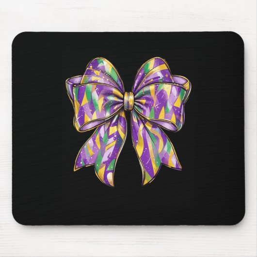 Tapis De Souris Mardi Gras Coquette Bow 2 (Devant)