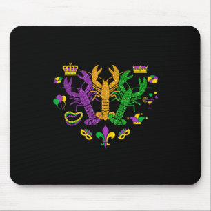 Tapis De Souris Mardi Gras Crawfish Happy Mardi Gras 2025 Correspo