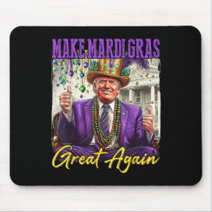 Tapis De Souris Mardi Gras Donald Trump Mardi Gras Américain