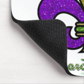 Tapis De Souris Mardi Gras Fleur De Lis Coloré (Coin)