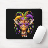 Tapis De Souris Mardi Gras Giraffe (Avec souris)