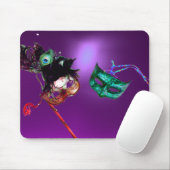 Tapis De Souris MARDI GRAS MASQUERADE violet (Avec souris)