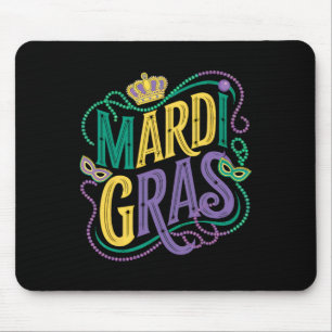 Tapis De Souris Mardi Gras Parade Femmes Filles Fête Graphique