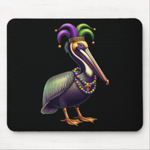 Tapis De Souris Mardi Gras Pelican Louisiana Amoureux des animaux