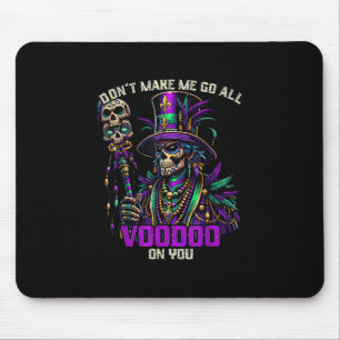 Tapis De Souris Mardi Gras Prêtre sorcière Docteur Voodoo Sur Vous