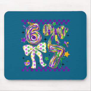 Tapis De Souris Mardi gras six sept nœud fou bouffon perles 6 7 mè