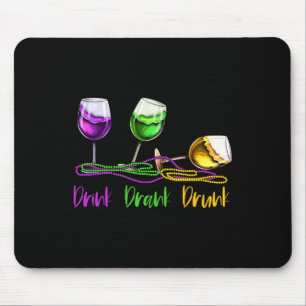 Tapis De Souris Mardi Gras Tenue Pour Femmes Hommes Vins Fête Boir